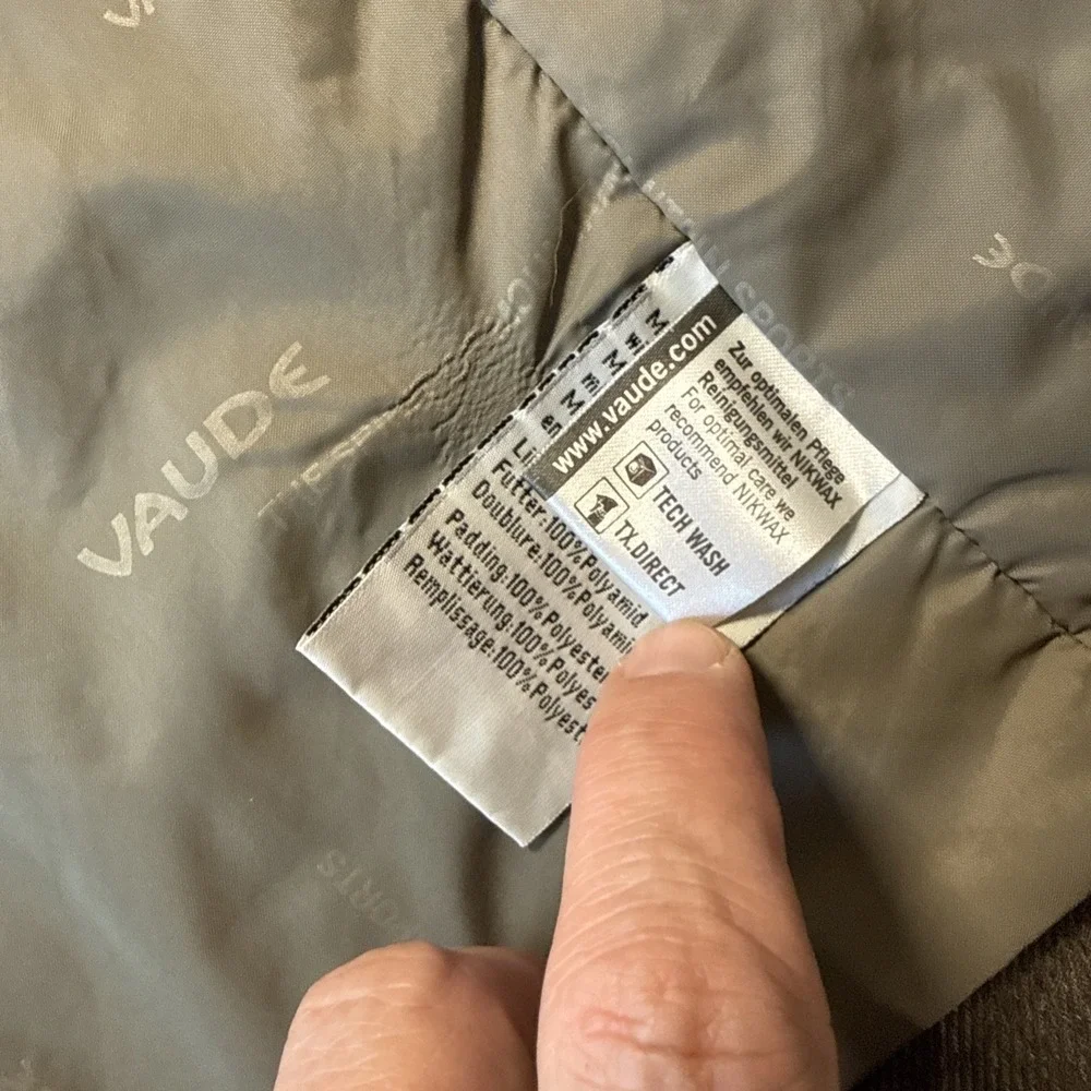 Men's Vaude Double Breasted Blazer Jacket Coat Sz L Gray Ceplex Active